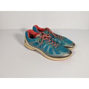 Ecco Biom Fjuel Petrol Coral Womens Lace Athletic Running Shoes US 9.5 /EU 41